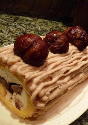 渋皮煮で～モンブラン･ロールケーキ-レシピのメイン写真