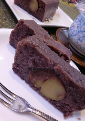 栗蒸しようかん【渋皮煮★あんこ手作り】-レシピのメイン写真