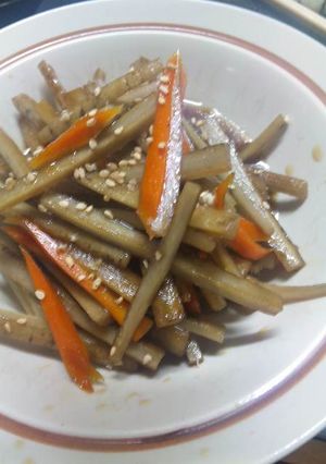 きんぴらごぼう〜子供も食べやすく幼児食に-レシピのメイン写真