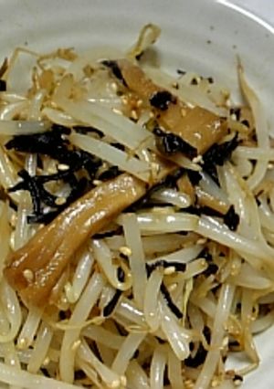 ★もやしとメンマの塩昆布和え★-レシピのメイン写真