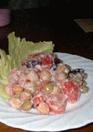 トマトの豆豆サラダ-レシピのメイン写真