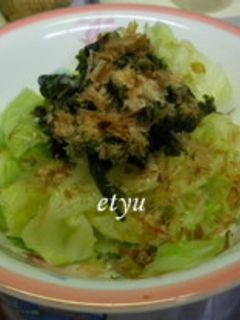 キャベツとワカメのからし醤油和え-レシピのメイン写真