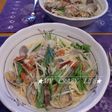 【辛】シラス・アサリ・トマトのパスタ