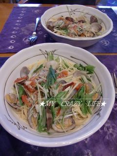 【辛】シラス・アサリ・トマトのパスタ-レシピのメイン写真