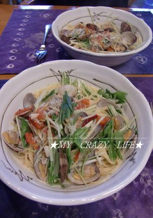 【辛】シラス・アサリ・トマトのパスタ-レシピのメイン写真