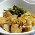 大根の葉と鶏肉の煮物