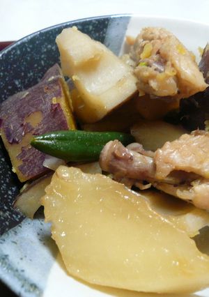 さつま芋の煮物の具の組合せはコレが１番！-レシピのメイン写真