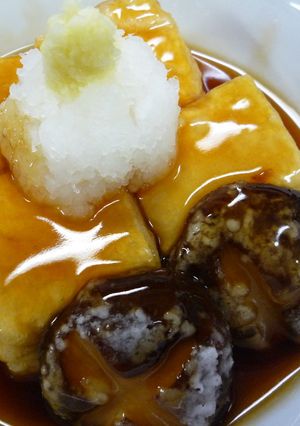 もっちりあつあつ☆美味しい揚げだし豆腐♡-レシピのメイン写真