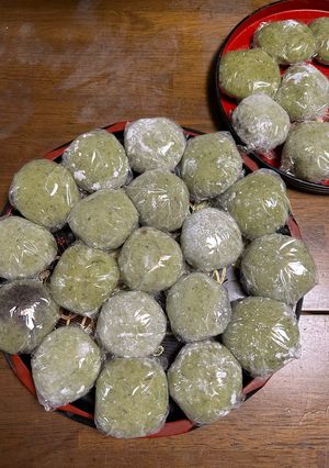 餅つき機　よもぎ餅-レシピのメイン写真