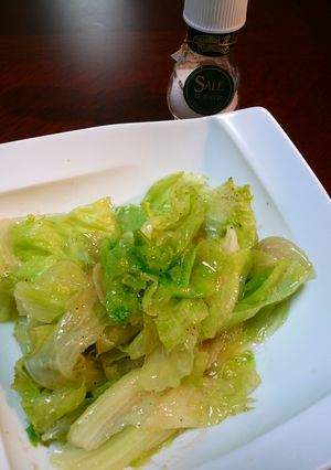超簡単♪１分間で炒めレタス♪-レシピのメイン写真