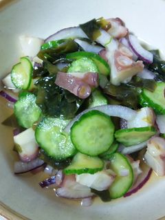 タコとワカメときゅうりの酢の物-レシピのメイン写真