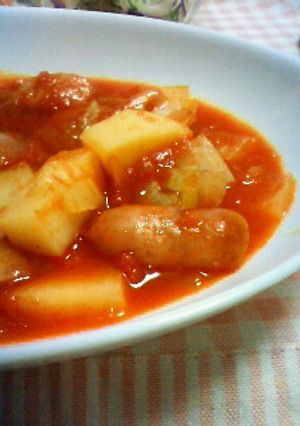 炊飯器で手抜きトマトポトフ★-レシピのメイン写真