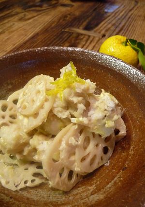 『レンコンと里芋のマヨポン和え』-レシピのメイン写真