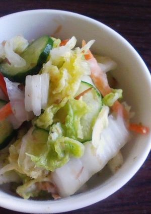 簡単浅漬け♪カツオ香る白菜漬け-レシピのメイン写真