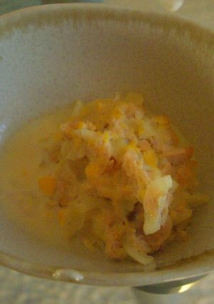 離乳食中期　きみしゃっけ～の豆乳パスタ☆-レシピのメイン写真
