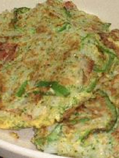 ベーコンの緑のごはんお焼き-レシピのメイン写真