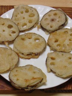 ややホク版とねっとり版のれんこん天ぷら-レシピのメイン写真