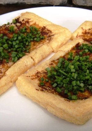 簡単おつまみ♪焼き油揚げ-レシピのメイン写真