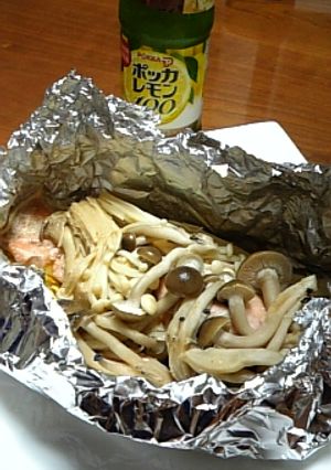 秋サケときのこのホイル焼き-レシピのメイン写真
