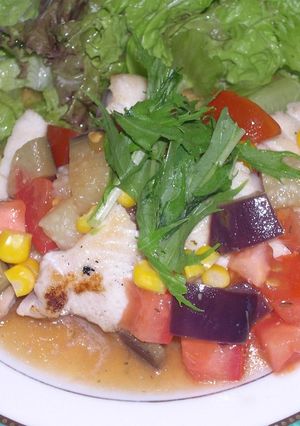 まぐろのステーキ☆野菜ソースかけ-レシピのメイン写真