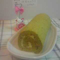 รูปของ ふわふわ抹茶ロールケーキ*♪