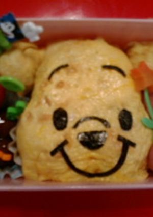 プーさんオムライスキャラ弁-レシピのメイン写真