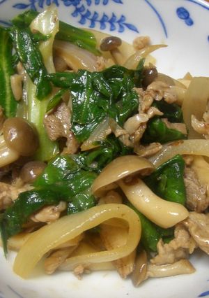 しめじと豚肉のレモン醤油炒め-レシピのメイン写真