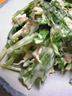 サラダ水菜とシーチキン-レシピのメイン写真