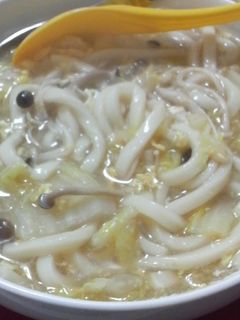 白菜ときのこのとろとろ卵とじうどん☆-レシピのメイン写真