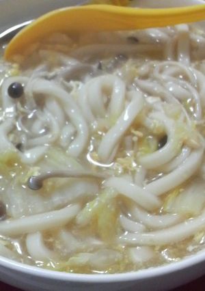 白菜ときのこのとろとろ卵とじうどん☆-レシピのメイン写真