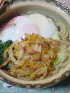 天ぷら入り♪一人鍋焼きうどん-レシピのメイン写真