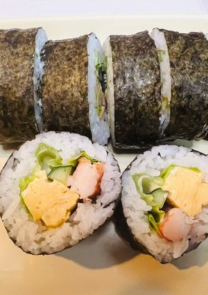カリフォルニア米とカンタン酢でサラダ巻き-レシピのメイン写真