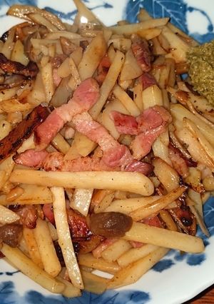 パンチェッタとじゃがいもの炒め物-レシピのメイン写真