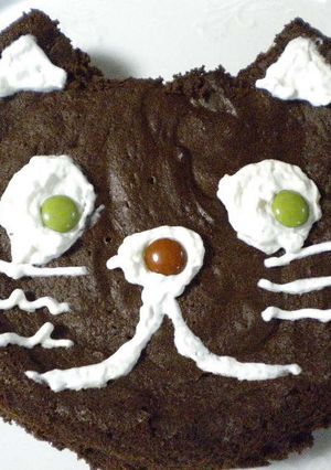 黒猫チョコケーキ-レシピのメイン写真