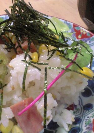 残り物冷凍ご飯と缶詰でコーンスパムちらし-レシピのメイン写真