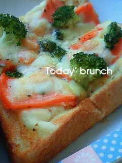簡単ランチ♪鮭ブロッコリーマヨトースト-レシピのメイン写真
