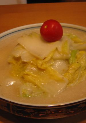 豆乳でほっこり　白菜くん-レシピのメイン写真