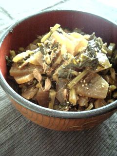 ご飯のお供♪大根葉とツナの炒め煮-レシピのメイン写真