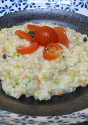 実は簡単！野菜ときのこのリゾット-レシピのメイン写真