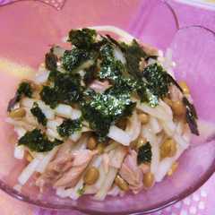 รูปของ 納豆と大根♡ヘルシーツナサラダ