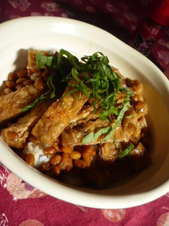 納豆きつね丼♫♬-レシピのメイン写真