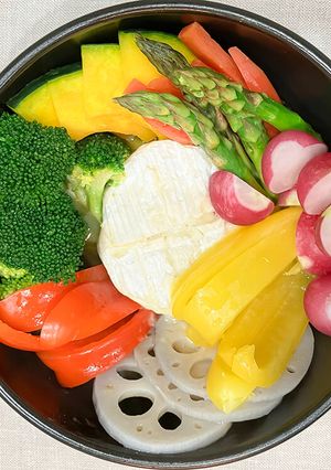 バーニャカウダ風チーズフォンデュ-レシピのメイン写真