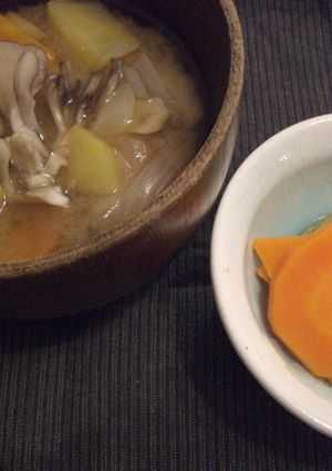 取り分け　離乳食♪中期・後期★根菜みそ汁-レシピのメイン写真