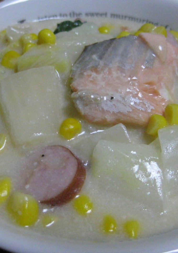 鮭と白菜のクリーム煮込み-レシピのメイン写真