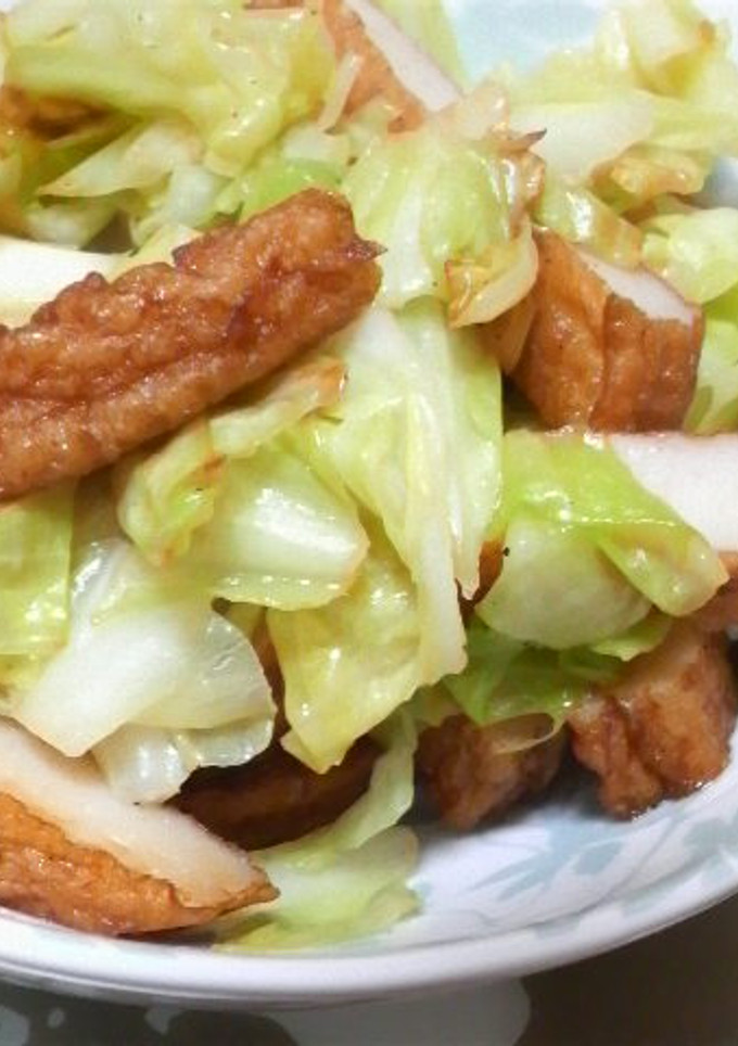キャベツとさつま揚げの炒め物-レシピのメイン写真
