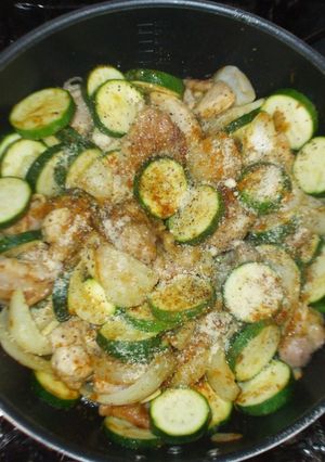 ズッキーニカレーチーズ焼き♪簡単-レシピのメイン写真