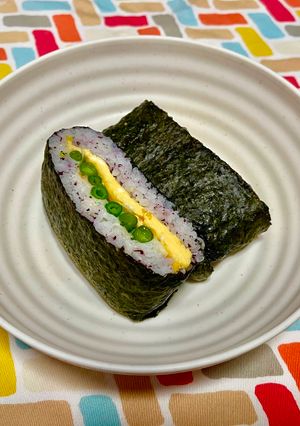 超簡単☆ゆかりとたまごのおにぎらず♪♪-レシピのメイン写真