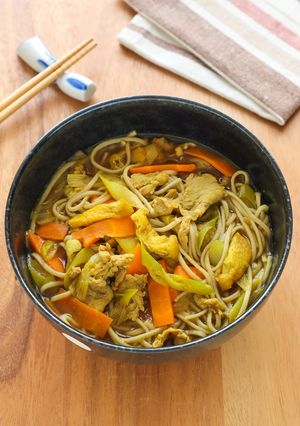 めんつゆで簡単♪絶品♡カレーそば-レシピのメイン写真