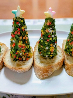 クリスマスメニュー!明太ポテサラカナッペ-レシピのメイン写真