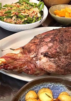 仔羊の足の丸焼き　-レシピのメイン写真